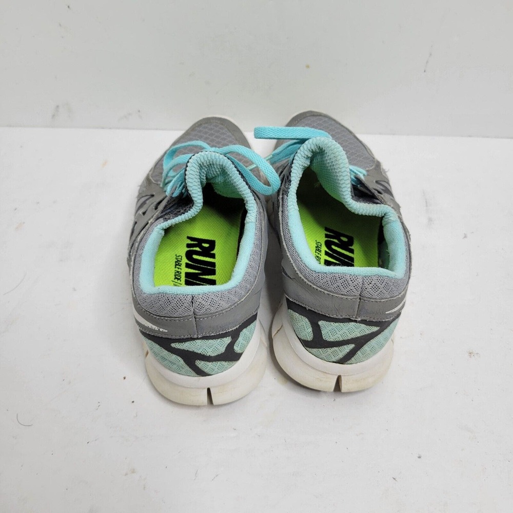 Nike Air Max Run Womens Lite 2 Gray w/Blue Laces Size 7.5 Tennis Shoes - Picture 4 of 14